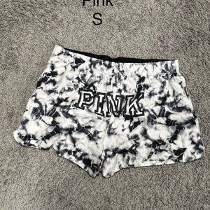 PINK Victoria's Secret Black and White Athletic Shorts